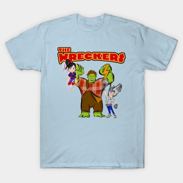 The Wreckers - Earth's Ultimate Superheroes! T-Shirt by DastardlyDesigns